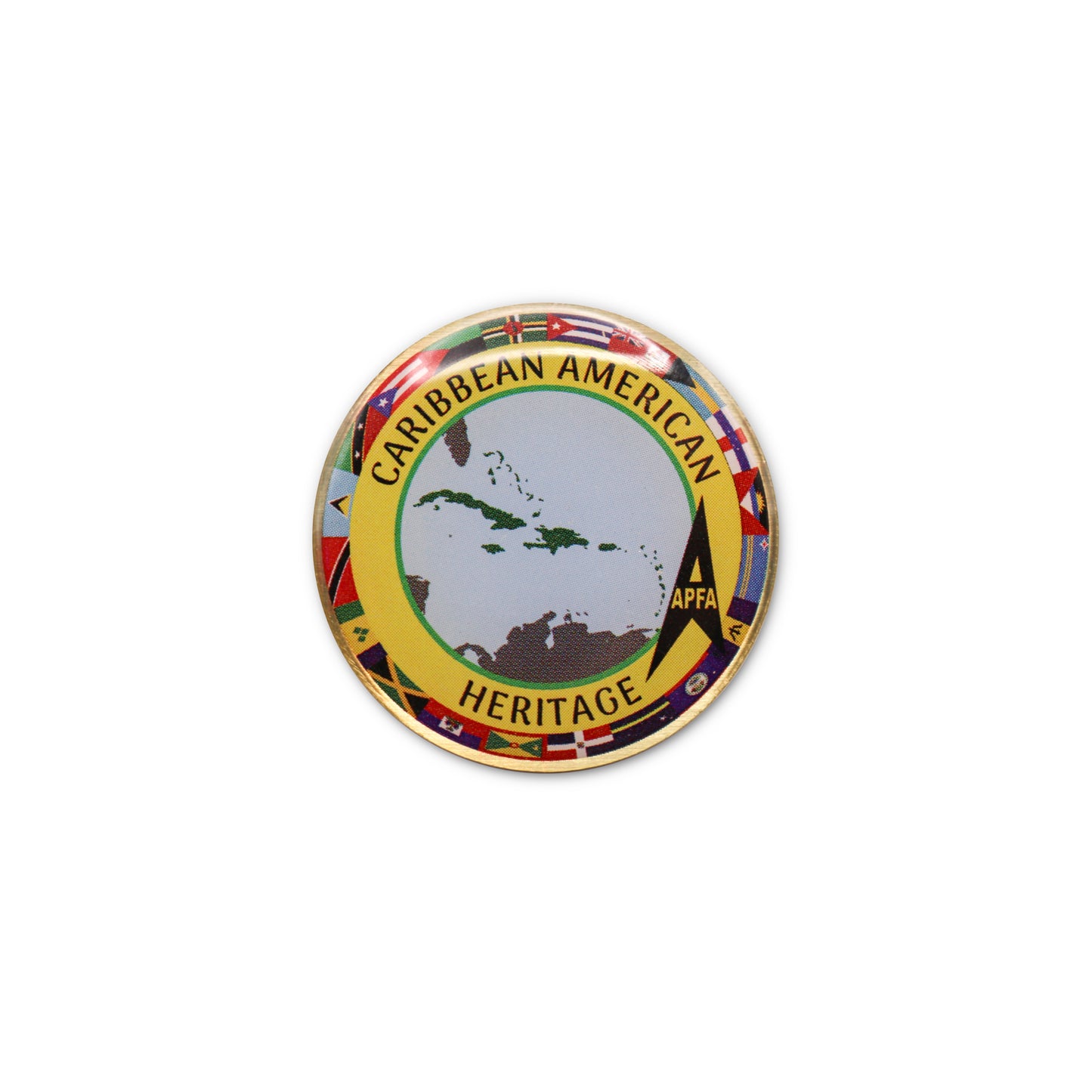 Caribbean American Heritage Lapel Pin
