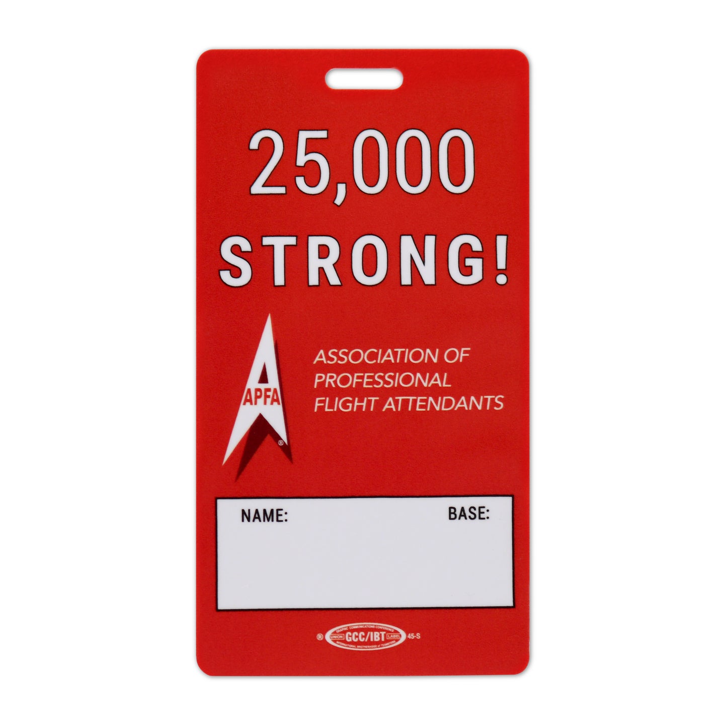 "We Are Ready" RED Bag Tag