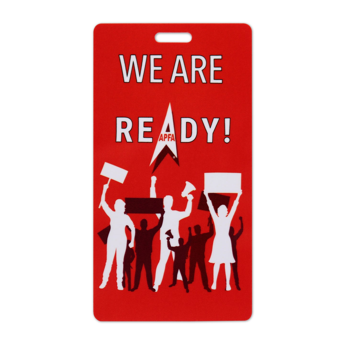 "We Are Ready" RED Bag Tag