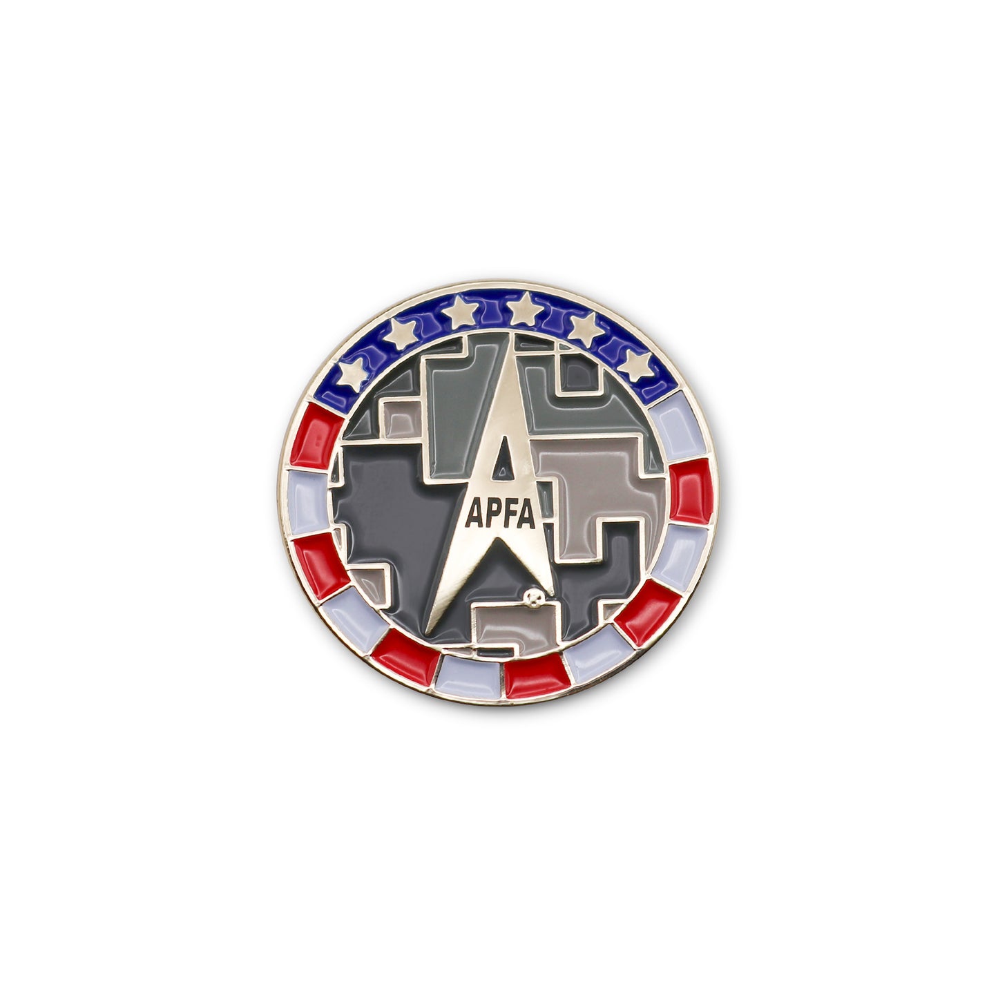 Active Duty and Retired Armed Forces Enamel Lapel Pin
