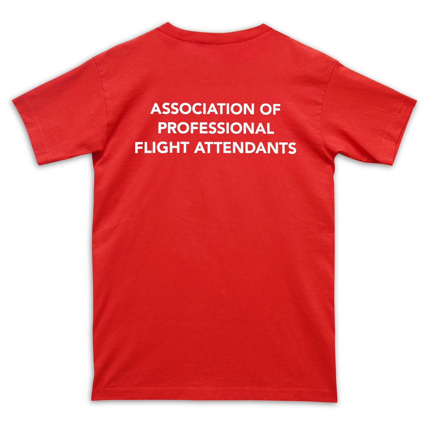 "Scary Flight Attendant" RED APFA Logo T-Shirt